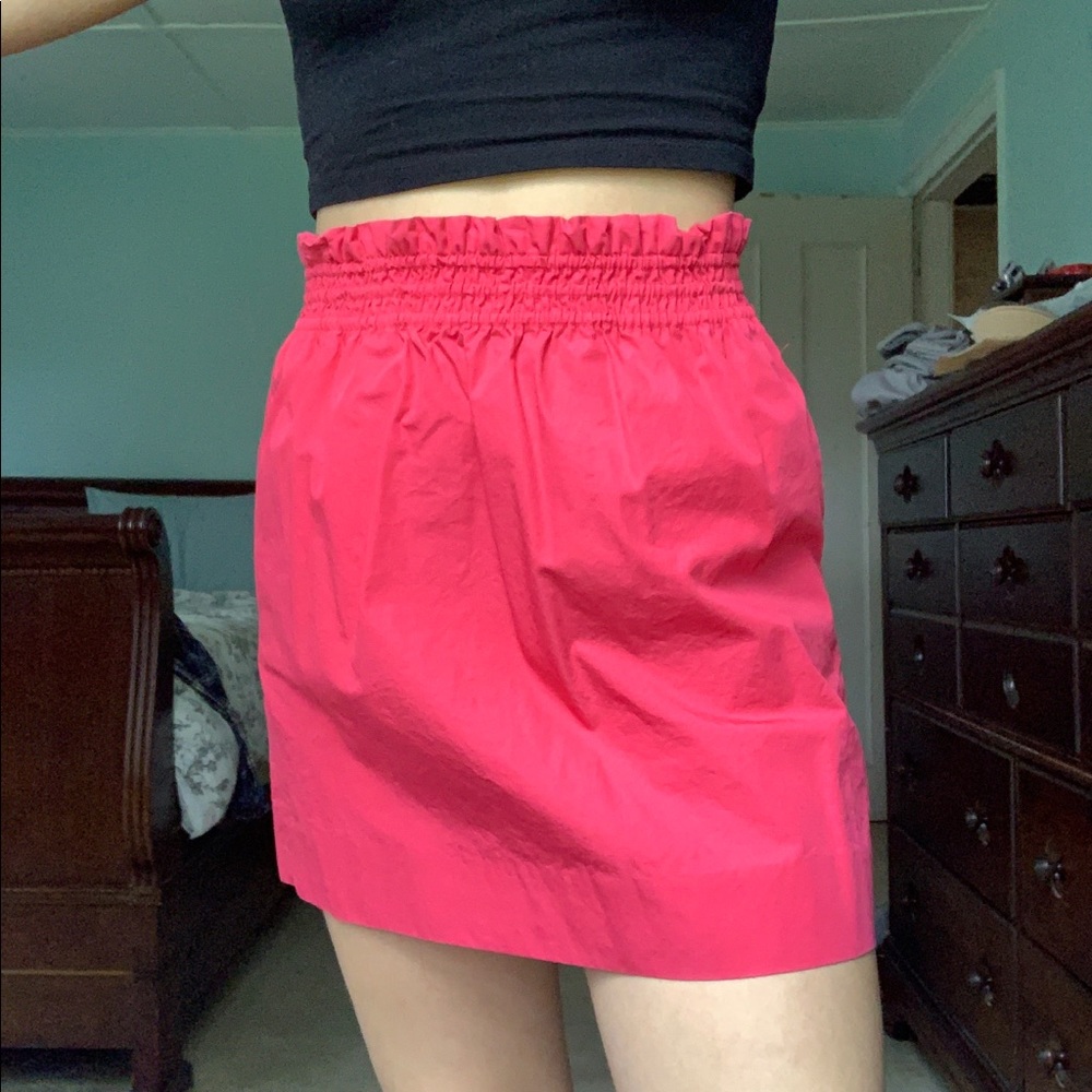 J.Crew Pink Paperbag Waist Skirt